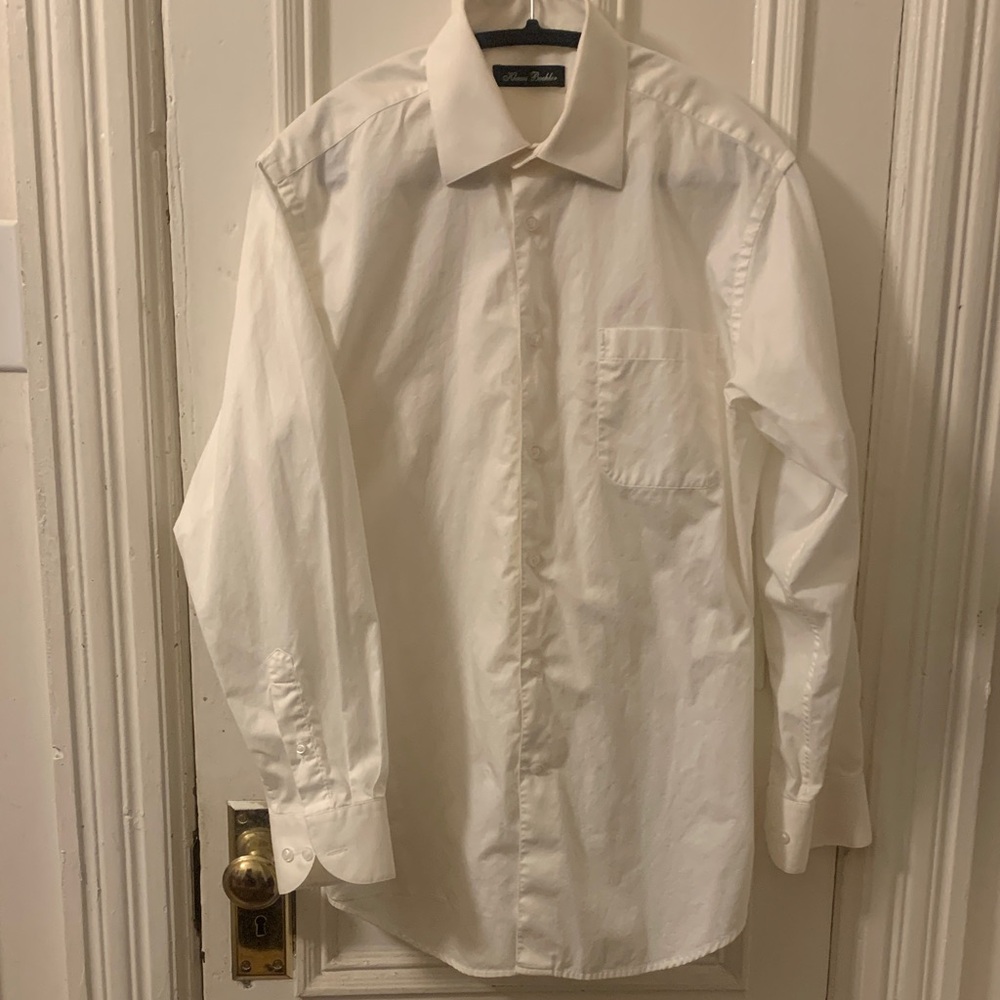 Elegant White Dress Shirt for Men